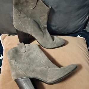Stylish Tan Suede Ankle Boots
